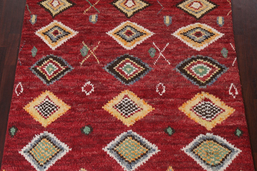 Tribal Moroccan Wool Area Rug 6x10