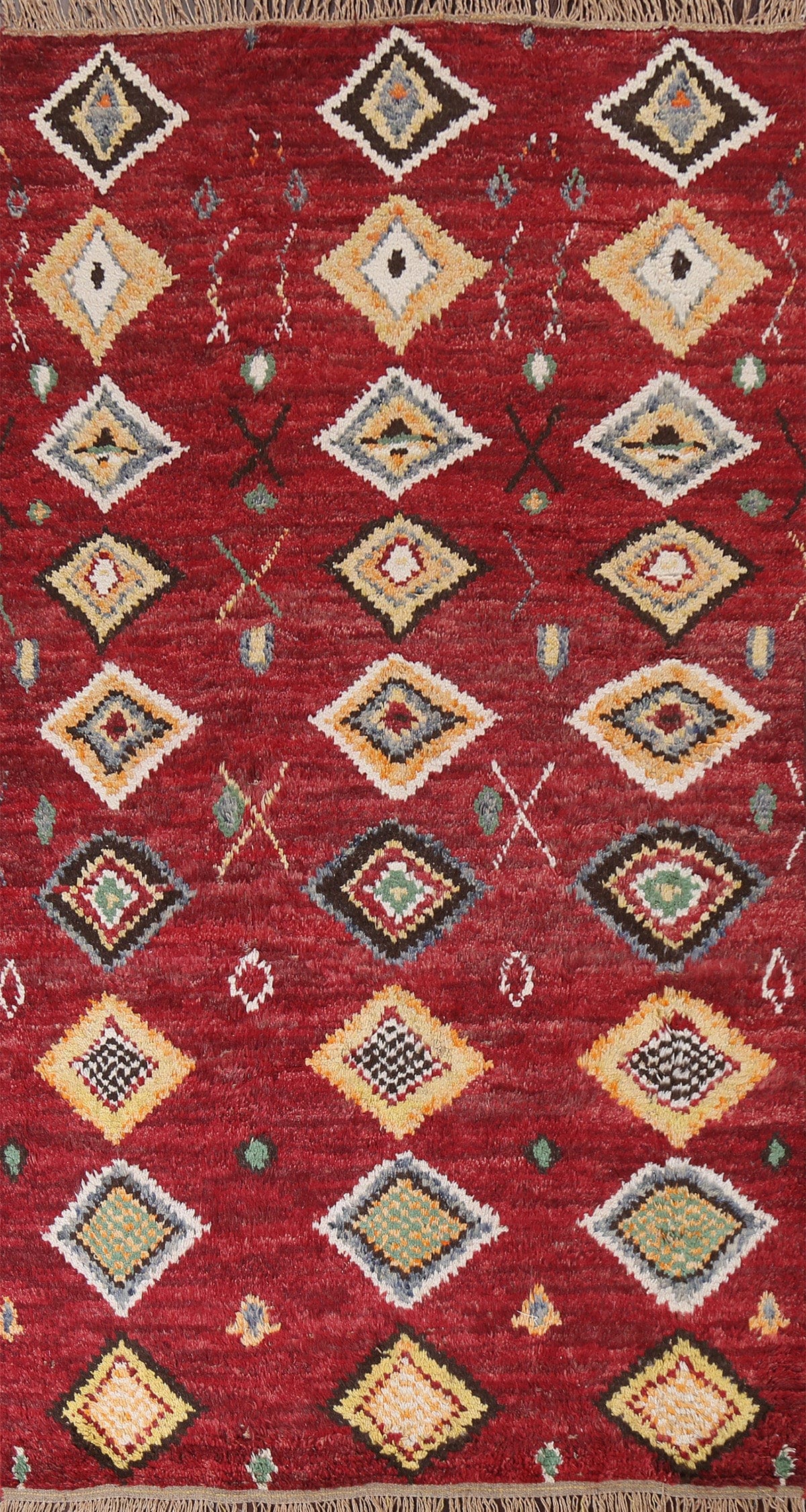 Tribal Moroccan Wool Area Rug 6x10