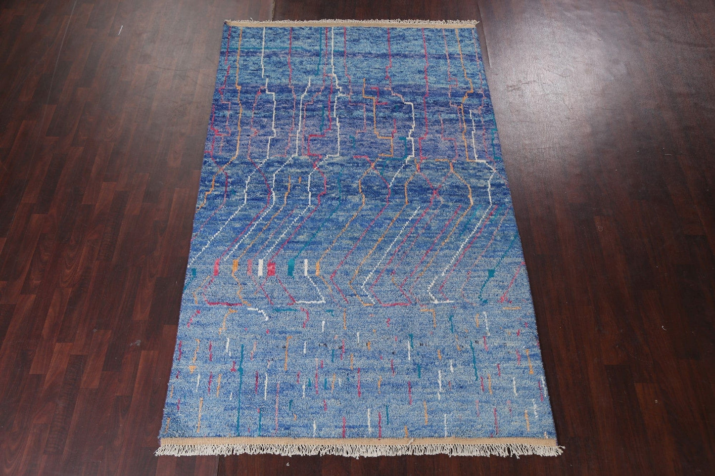 Wool Moroccan Handmade Area Rug 6x10