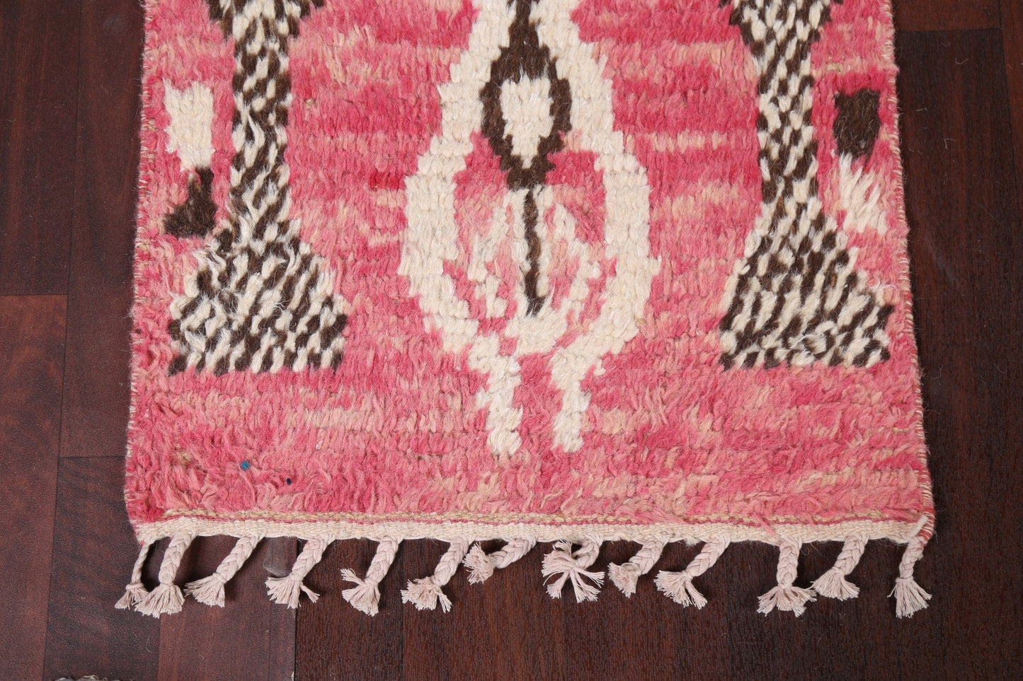 Tribal Moroccan Wool Runner Rug 2x11