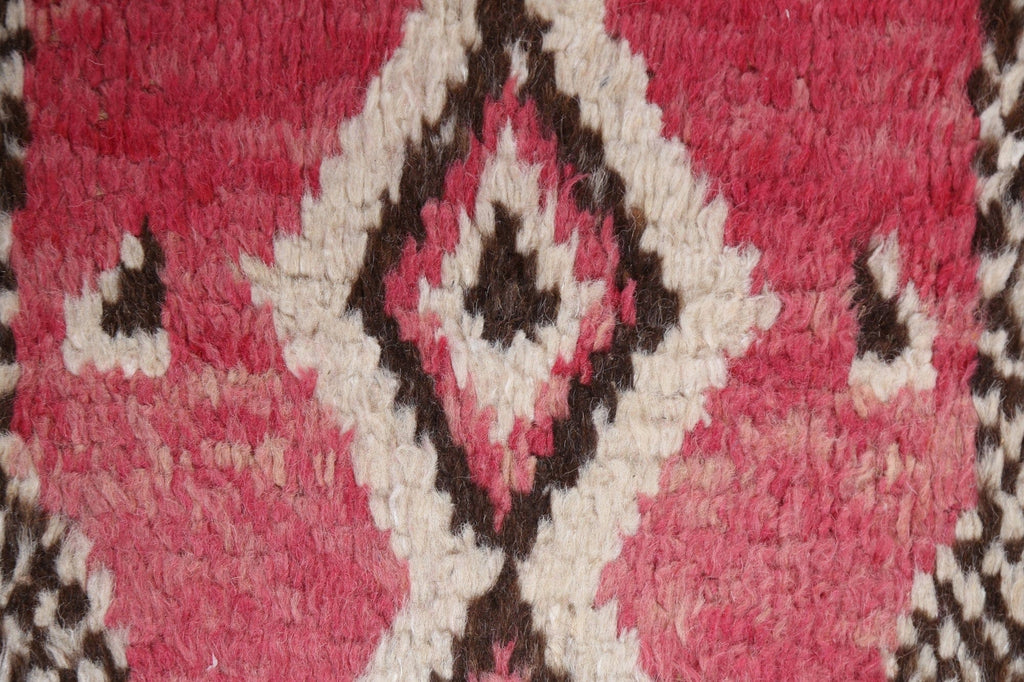 Tribal Moroccan Wool Runner Rug 2x11