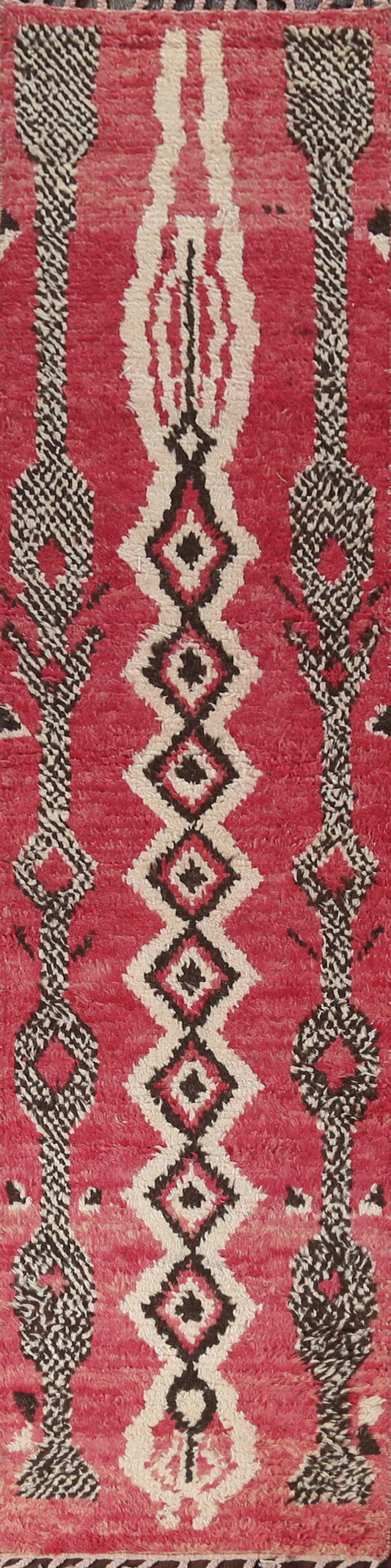 Tribal Moroccan Handmade Runner Rug 2x11