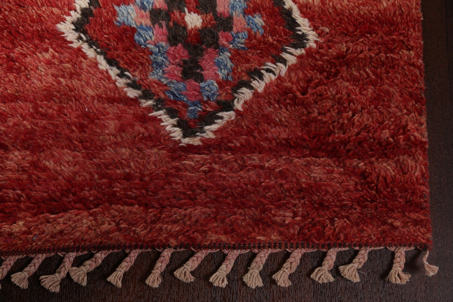 Geometric Moroccan Handmade Runner Rug 2x11