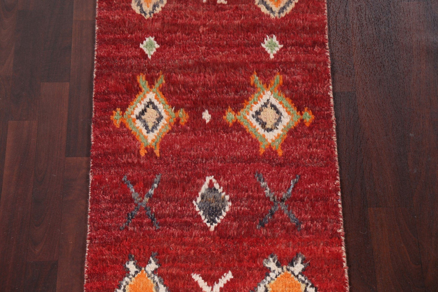 Tribal Moroccan Handmade Runner Rug 2x11