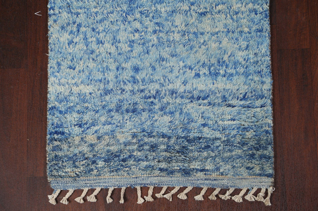 Wool Moroccan Handmade Runner Rug 3x13