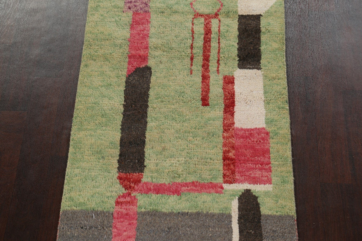 Wool Moroccan Handmade Runner Rug 3x17