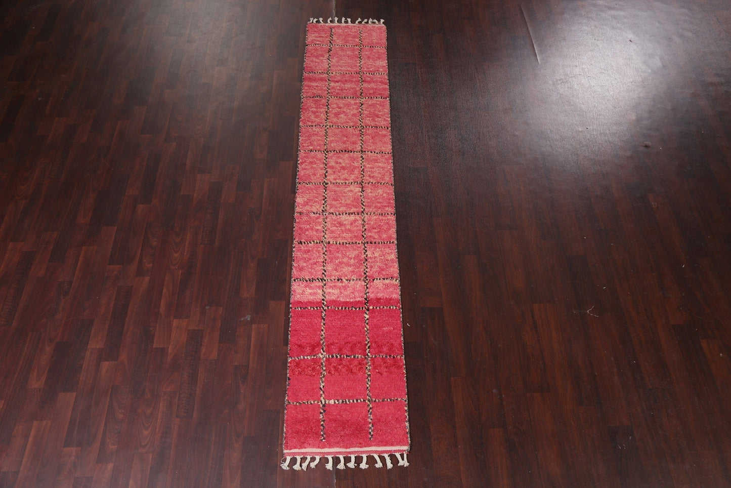 Wool Moroccan Handmade Runner Rug 2x11