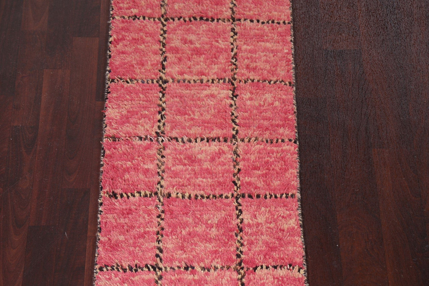 Wool Moroccan Handmade Runner Rug 2x11