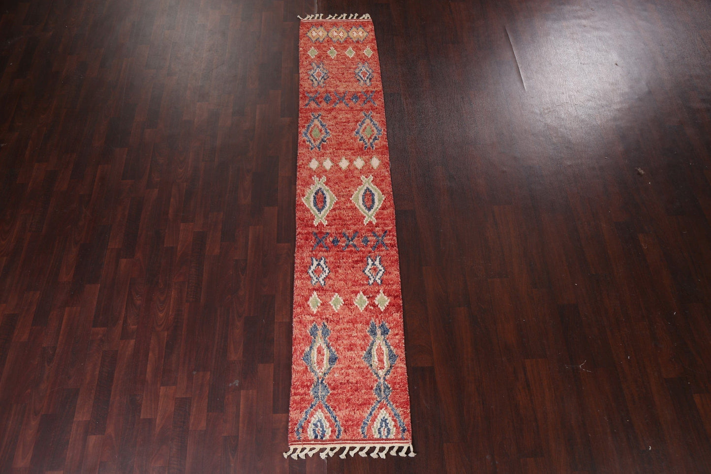 Tribal Moroccan Handmade Runner Rug 2x11