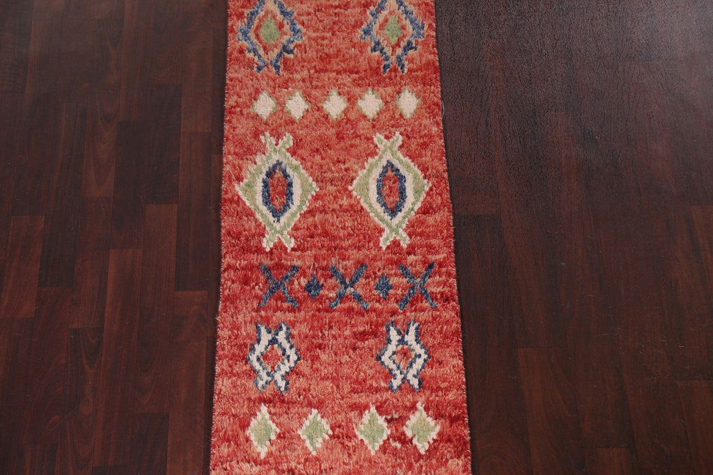 Tribal Moroccan Handmade Runner Rug 2x11