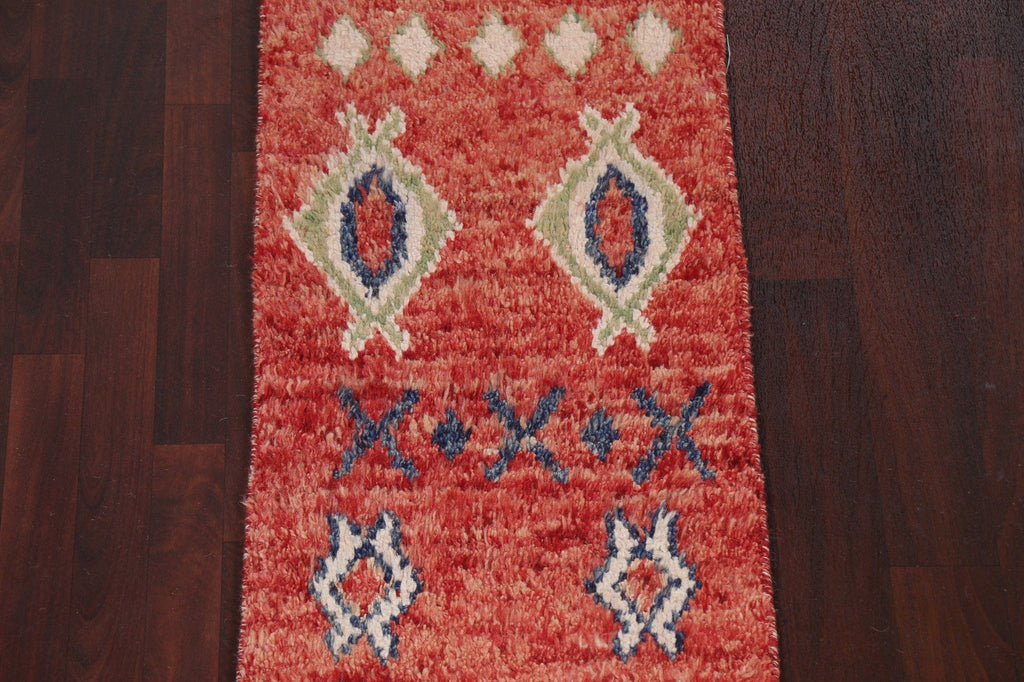 Tribal Moroccan Handmade Runner Rug 2x11