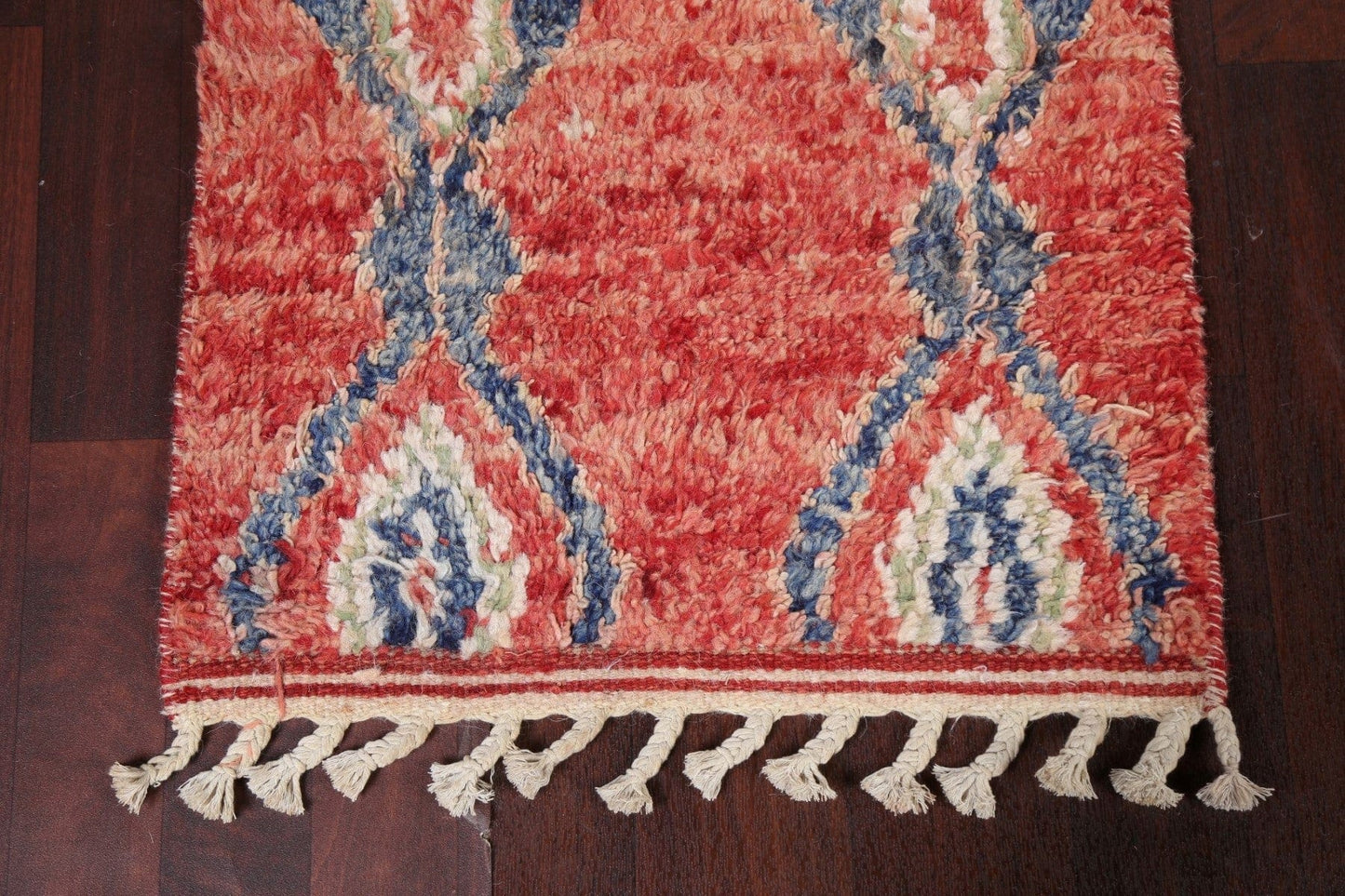 Tribal Moroccan Handmade Runner Rug 2x11