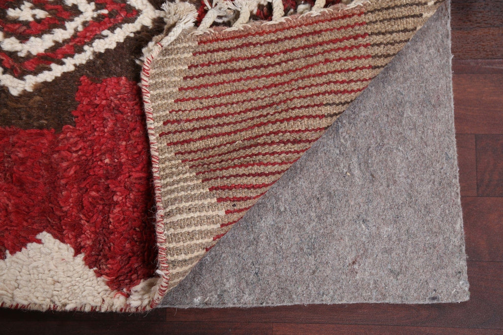 Handmade Moroccan Wool Runner Rug 3x12