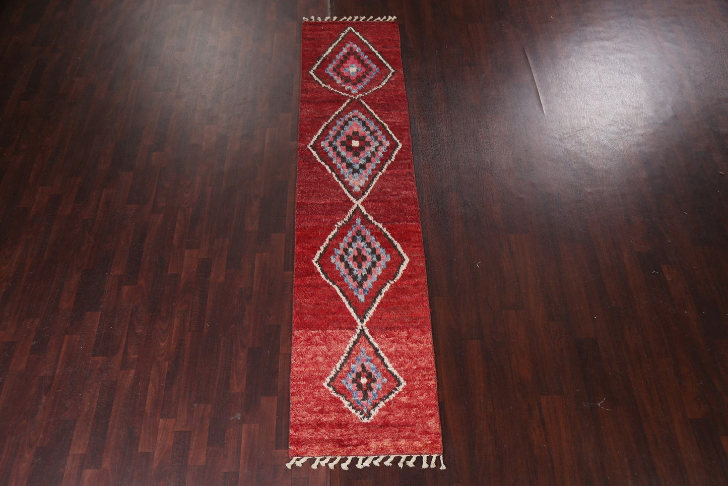 Wool Moroccan Handmade Runner Rug 3x11