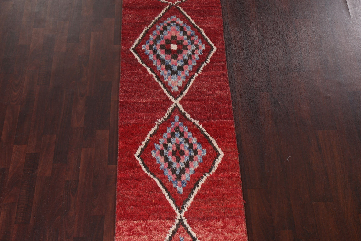 Wool Moroccan Handmade Runner Rug 3x11