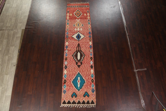 Tribal Moroccan Handmade Runner Rug 3x13