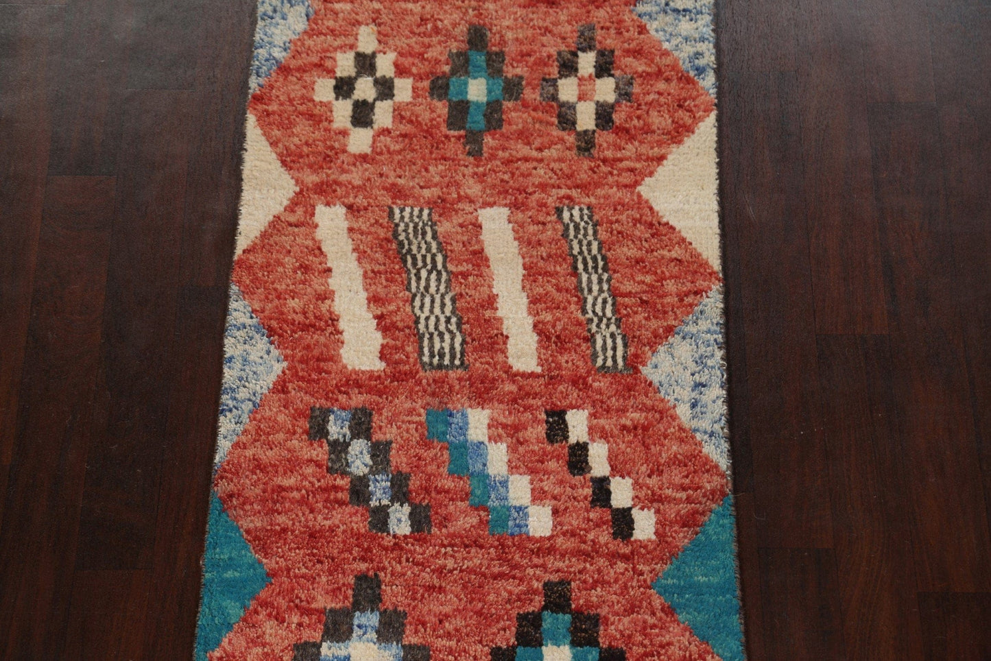 Tribal Moroccan Handmade Runner Rug 3x15