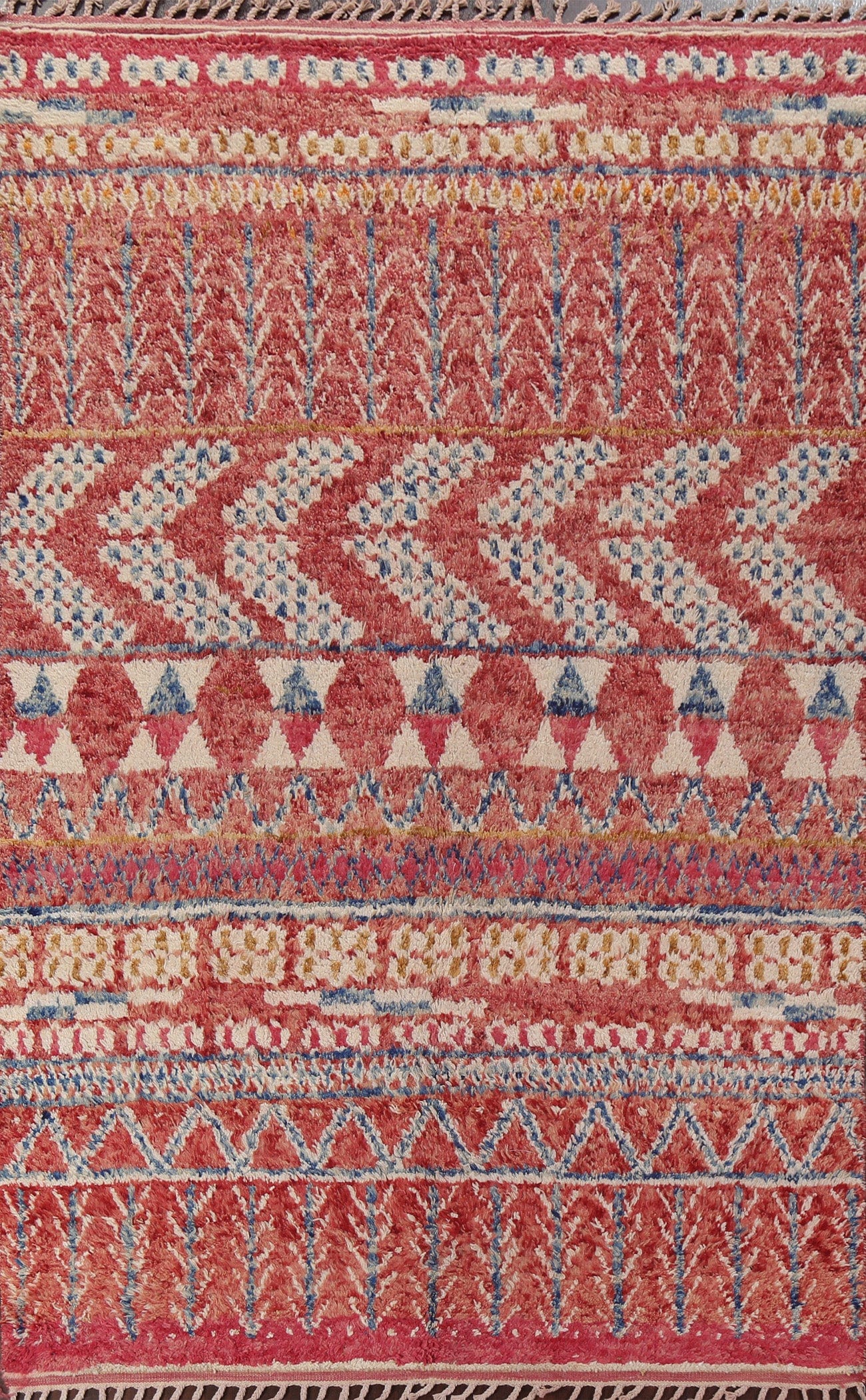 Wool Moroccan Handmade Area Rug 7x11