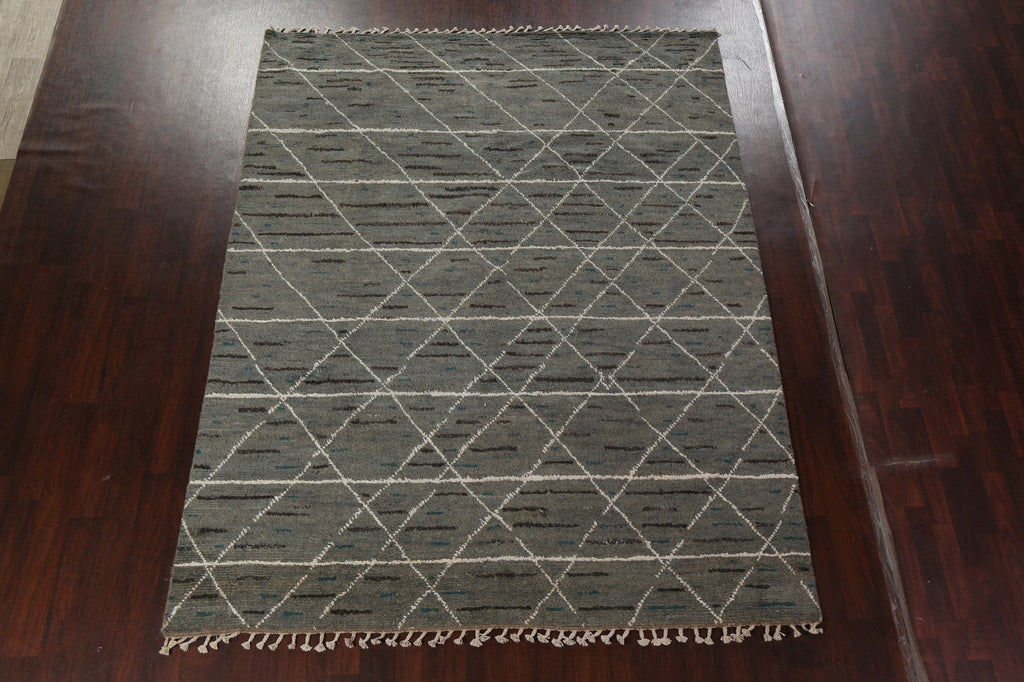 Wool Moroccan Handmade Area Rug 8x10