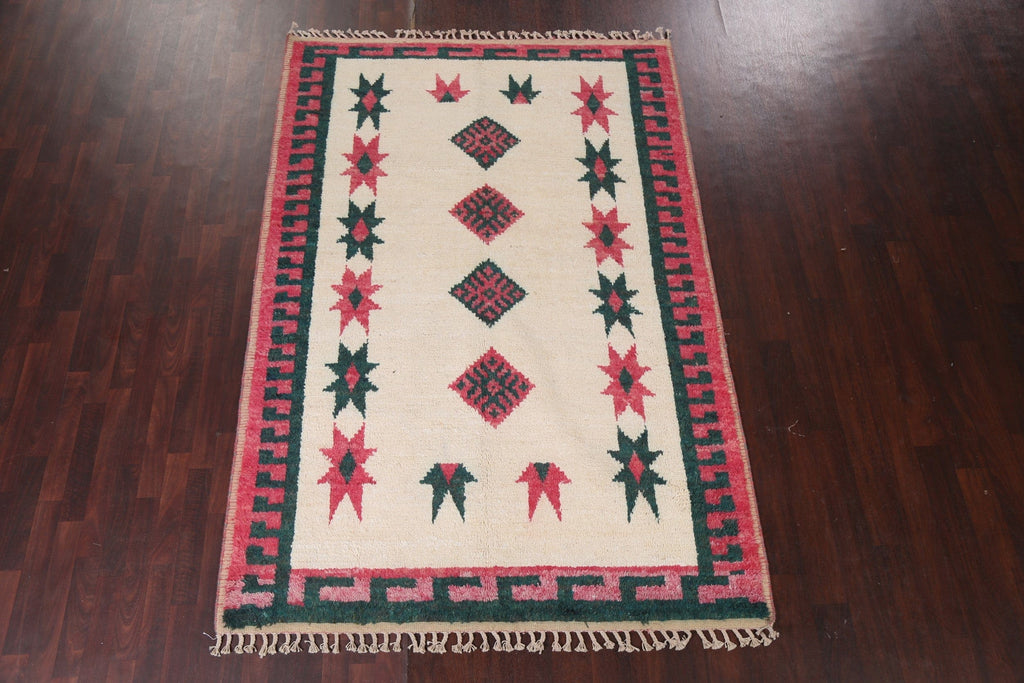 Geometric Moroccan Handmade Area Rug 6x9