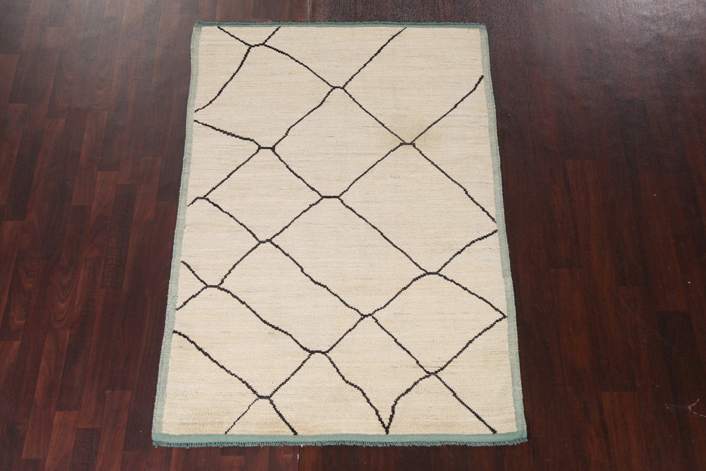 Trellis Moroccan Handmade Area Rug 4x6