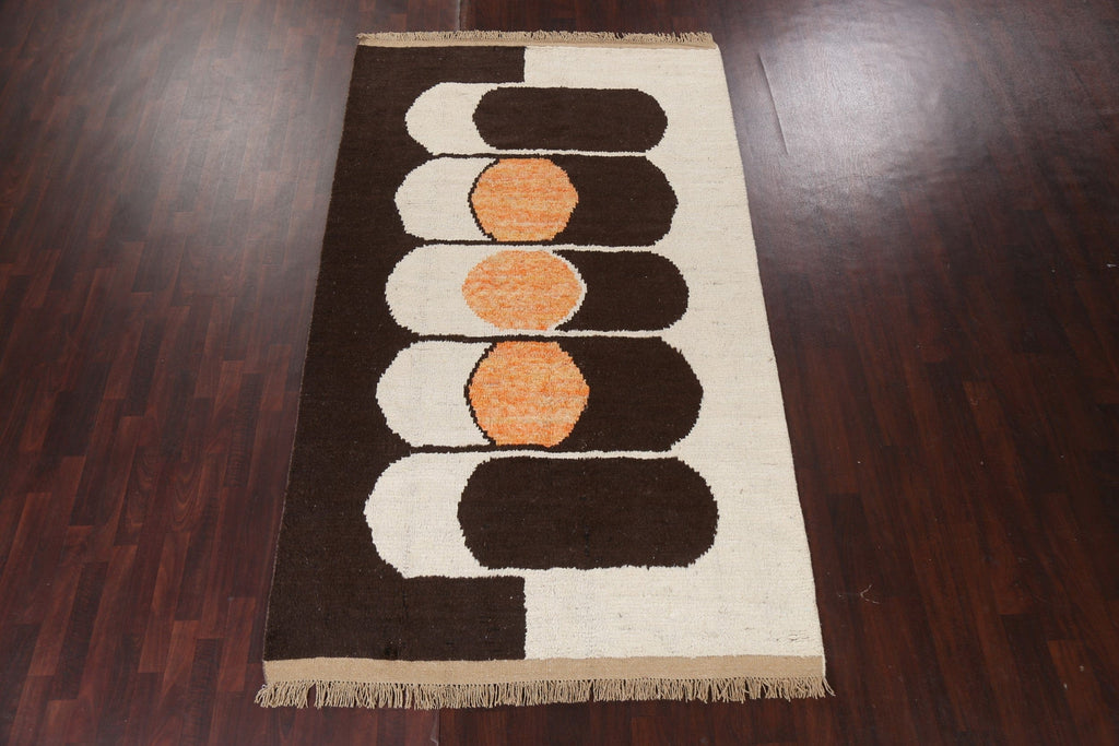 Geometric Moroccan Wool Area Rug 6x10