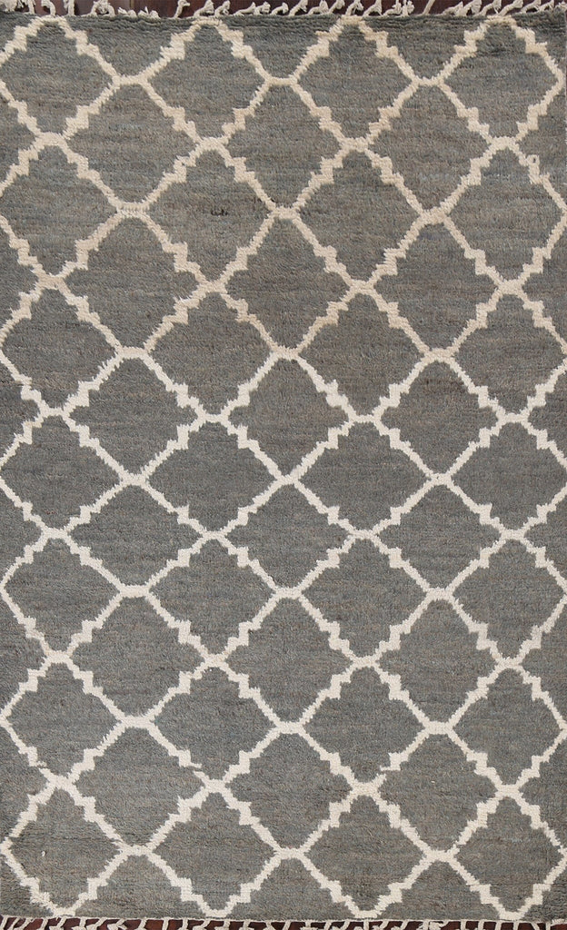 Trellis Moroccan Wool Area Rug 5x8