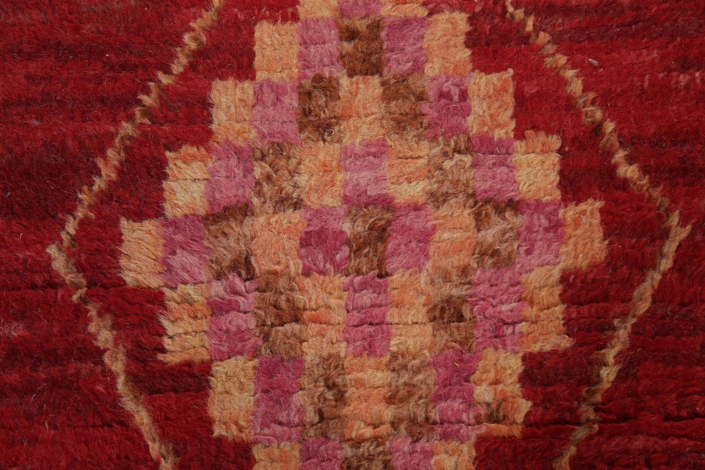 Geometric Moroccan Handmade Runner Rug 3x11