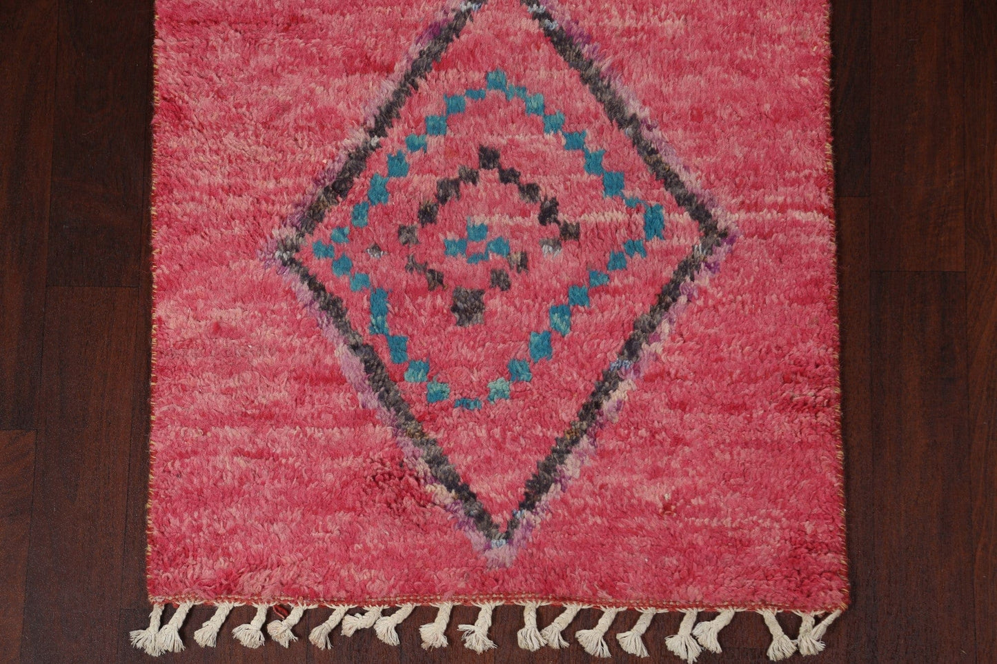 Tribal Moroccan Oriental Runner Rug 3x13