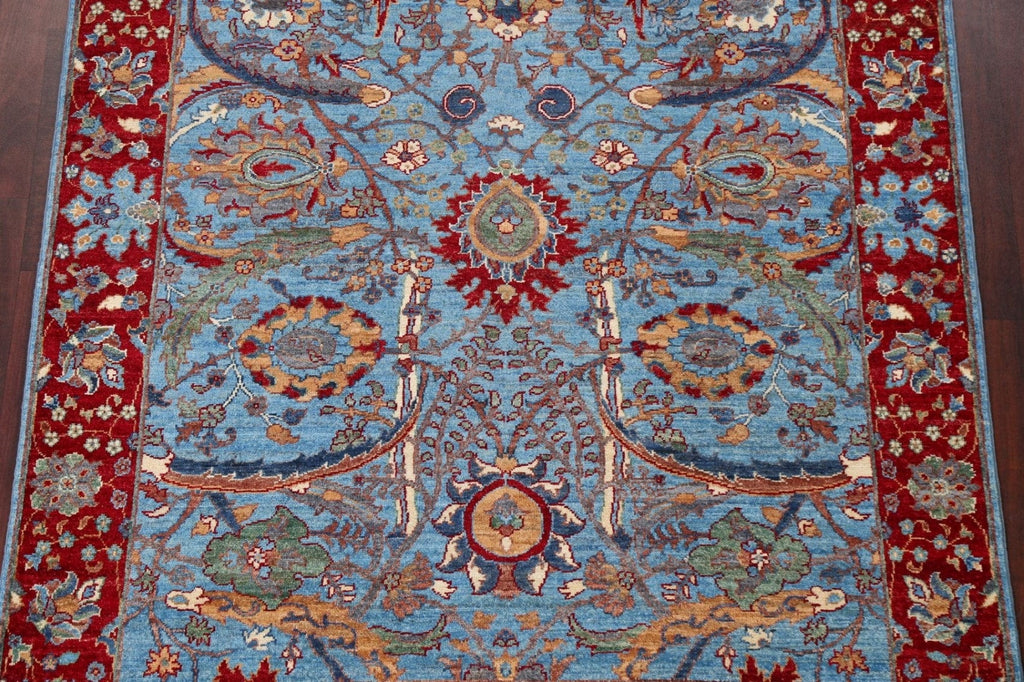 Vegetable Dye Ziegler Turkish Area Rug 5x7