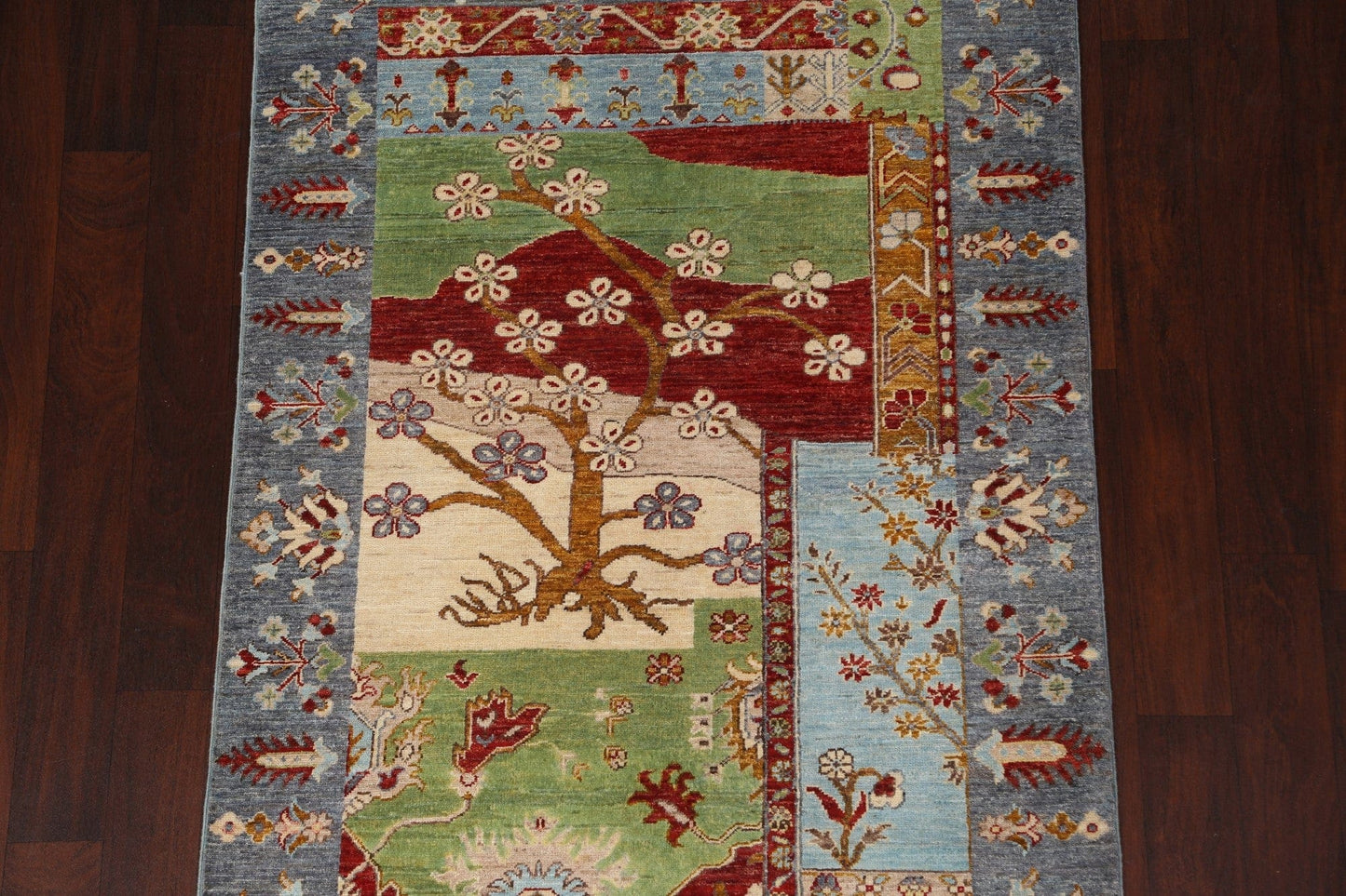 Vegetable Dye Kazak Handmade Area Rug 4x6