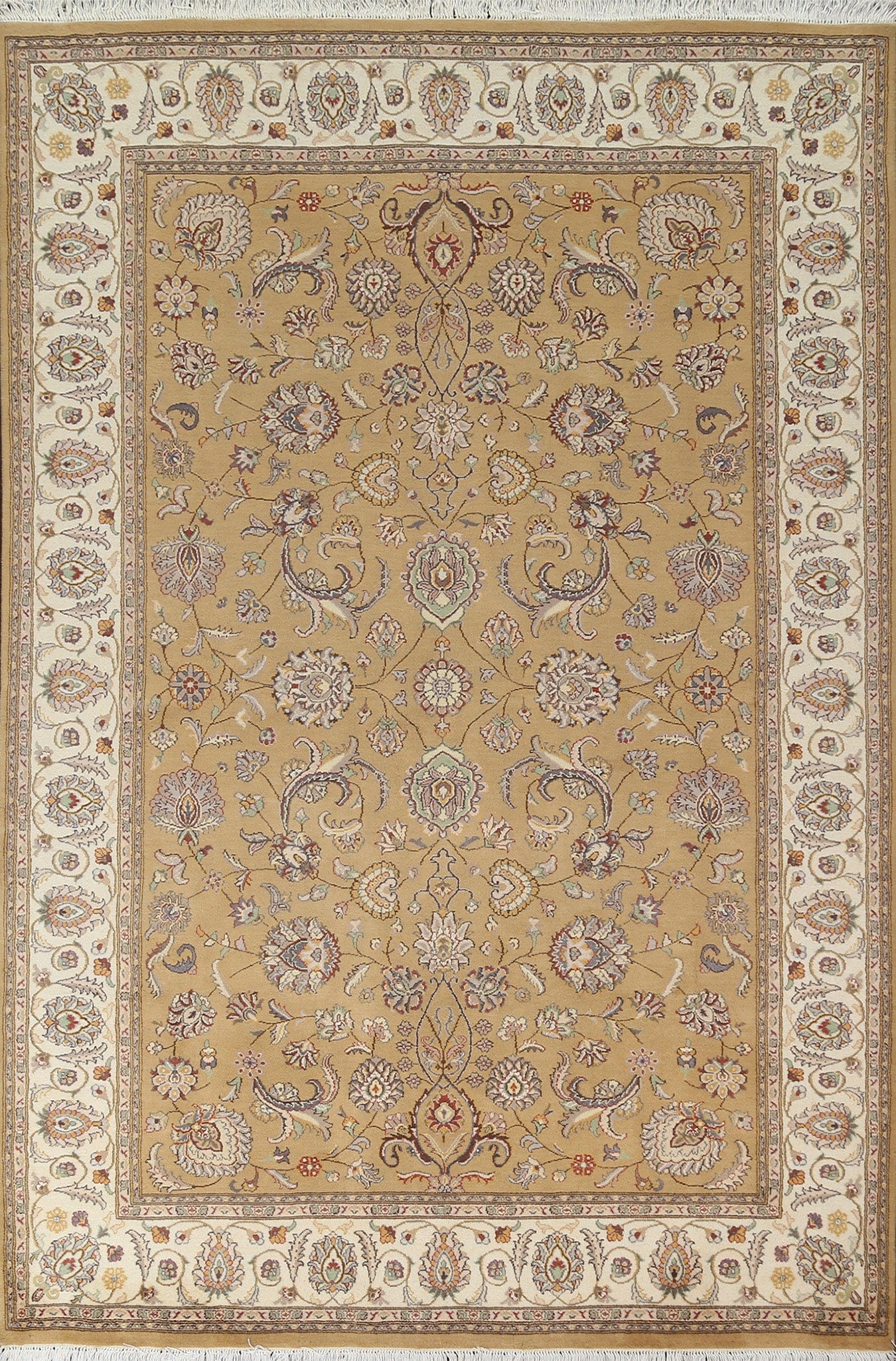 Vegetable Dye Tabriz Handmade Area Rug 6x9