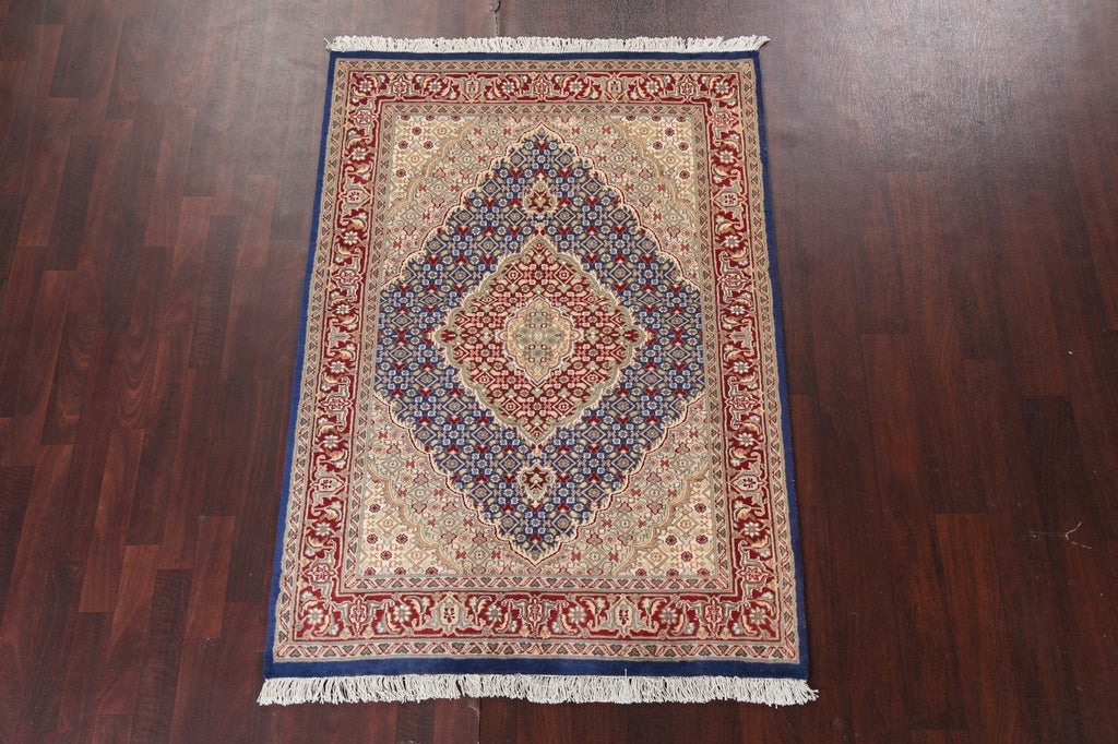 Vegetable Dye Tabriz Mahi Persian Area Rug 4x6