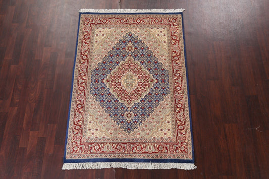 Vegetable Dye Tabriz Mahi Persian Area Rug 4x6