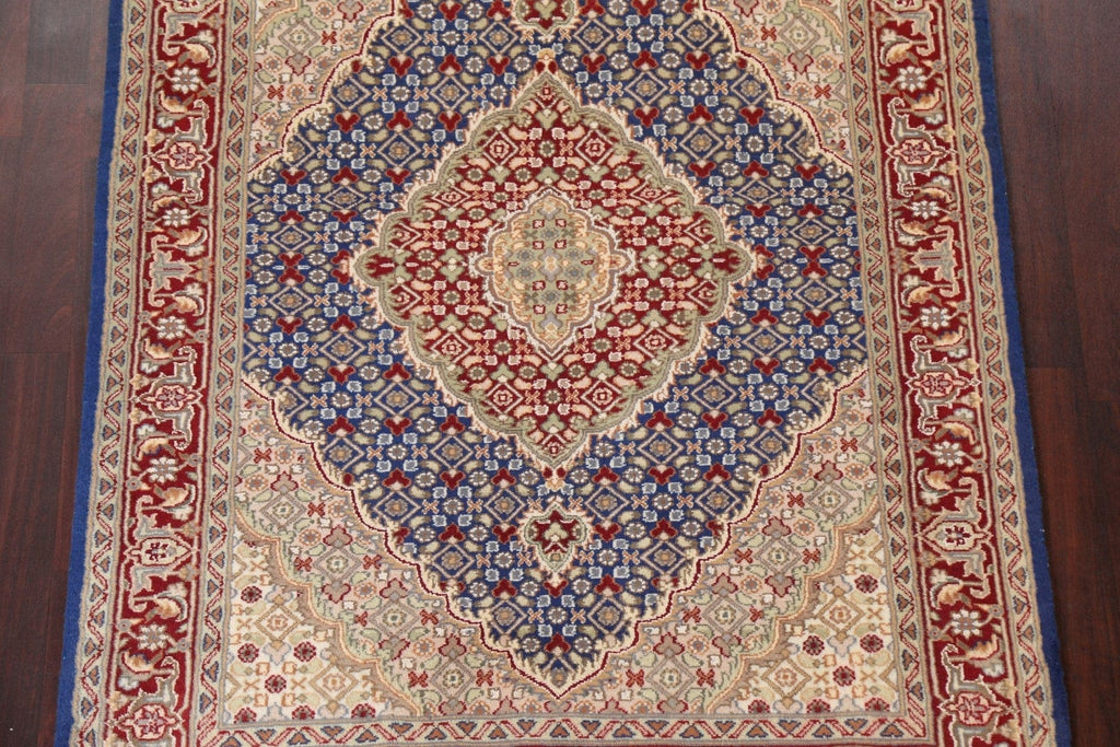 Vegetable Dye Tabriz Mahi Persian Area Rug 4x6