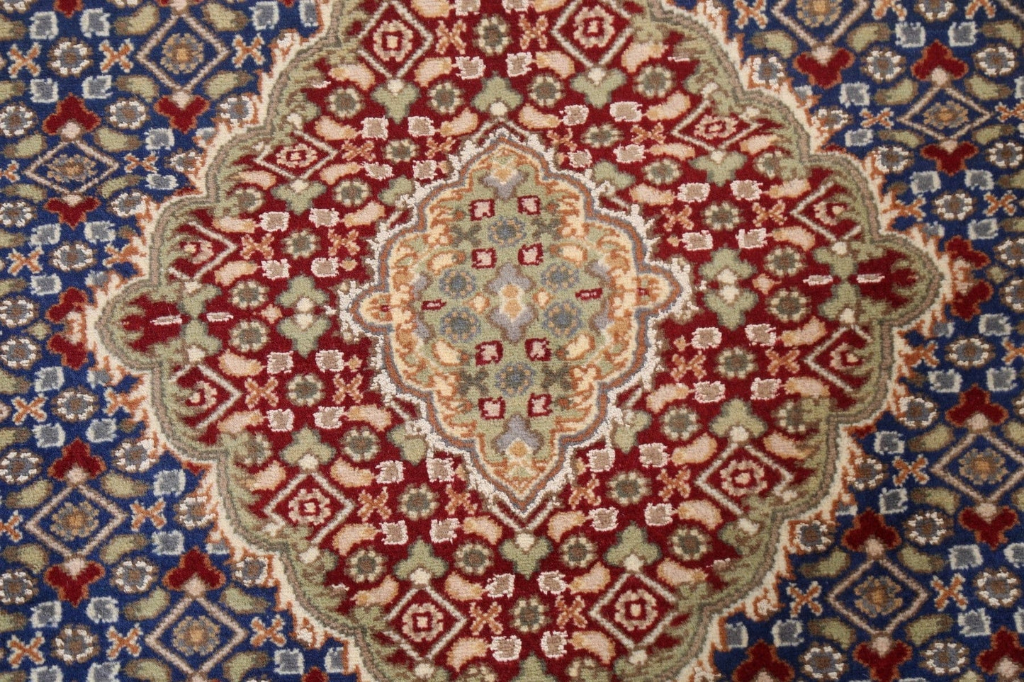 Vegetable Dye Tabriz Mahi Persian Area Rug 4x6