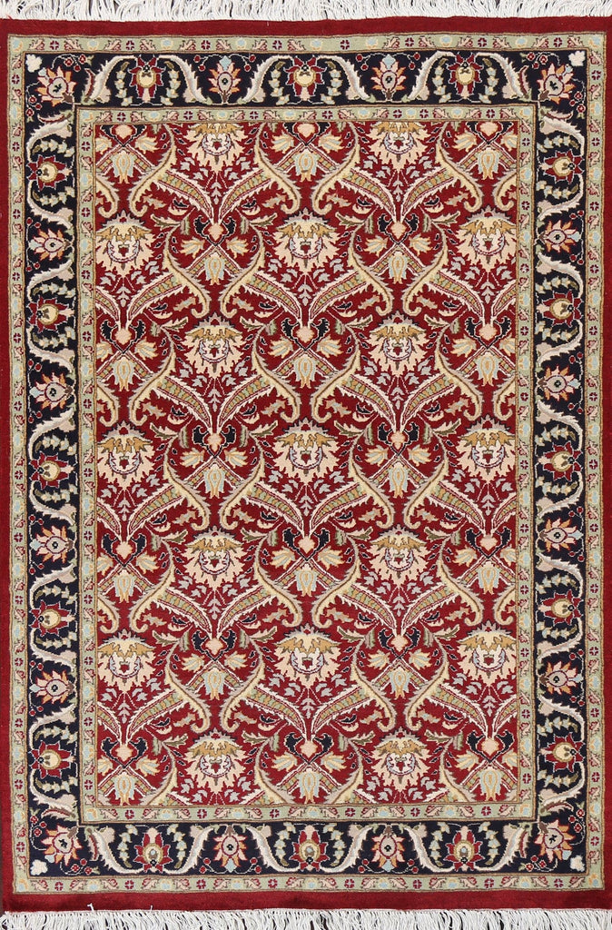 Vegetable Dye Aubusson Handmade Area Rug 4x6