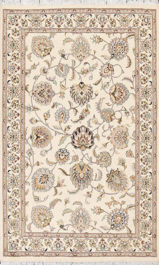 Vegetable Dye Tabriz Wool Area Rug 4x6