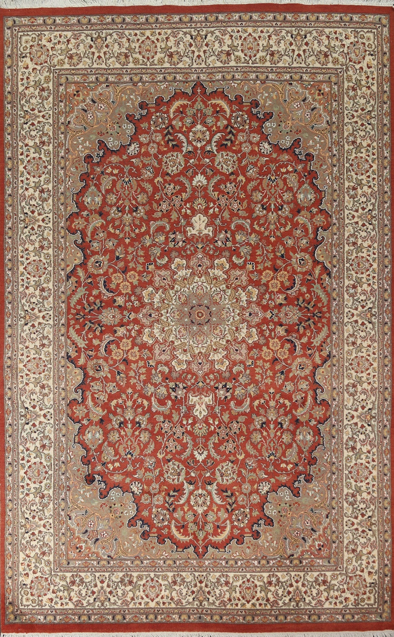 Vegetable Dye Tabriz Handmade Area Rug 6x9