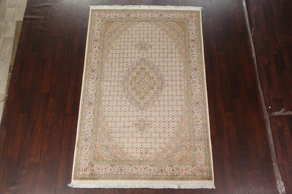 Vegetable Dye Tabriz Mahi Persian Area Rug 6x9