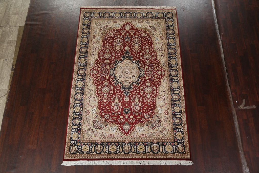 Vegetable Dye Aubusson Handmade Area Rug 6x9