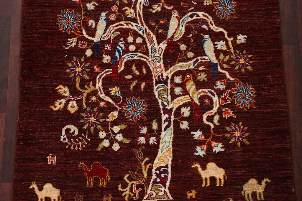 Vegetable Dye Tree Of Life Tabriz Handmade Rug 3x5