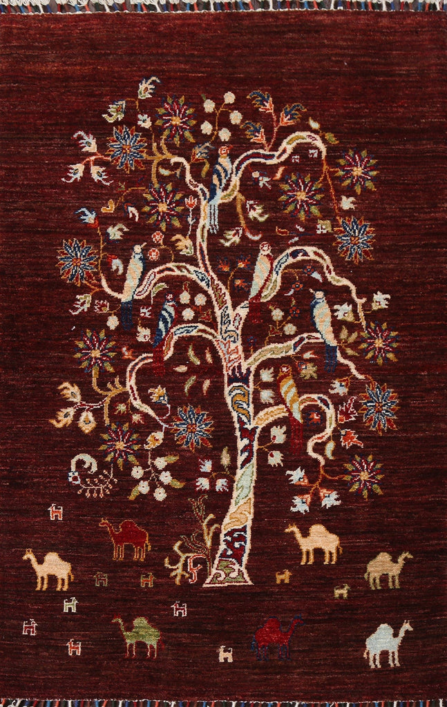 Vegetable Dye Tree Of Life Tabriz Handmade Rug 3x5