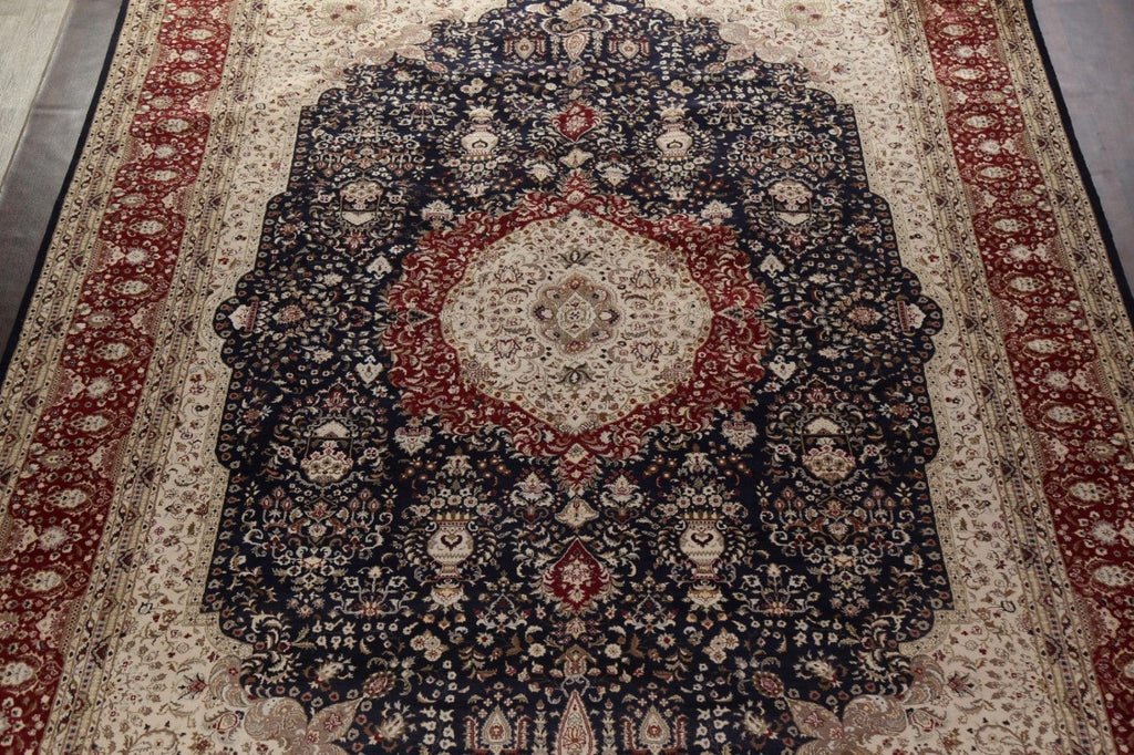 Vegetable Dye Tabriz Oriental Area Rug 12x18