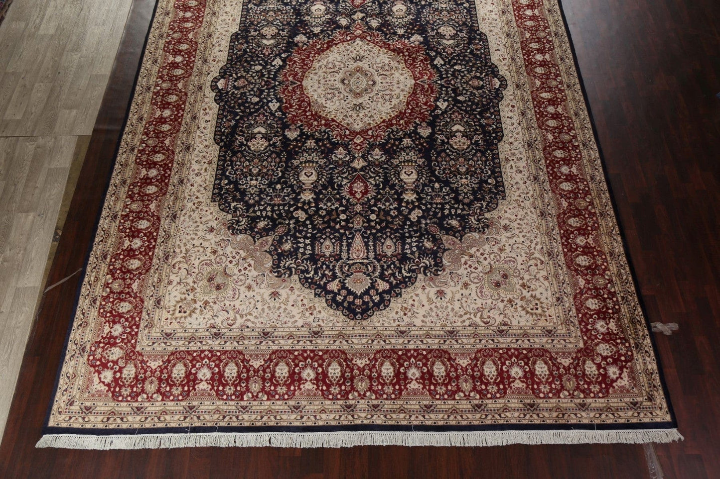 Vegetable Dye Tabriz Oriental Area Rug 12x18