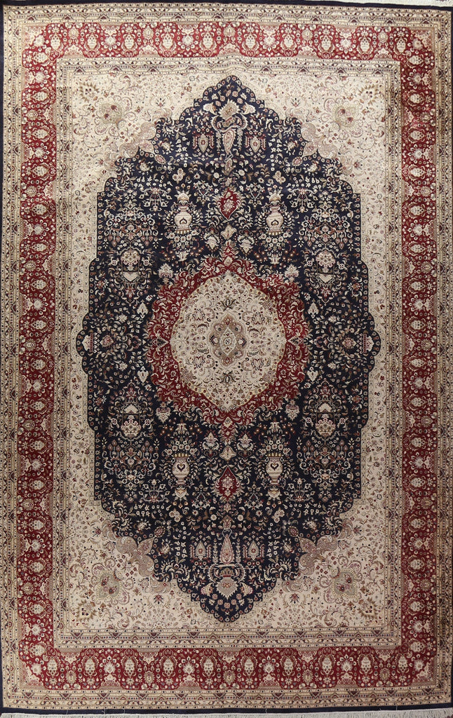 Vegetable Dye Tabriz Oriental Area Rug 12x18