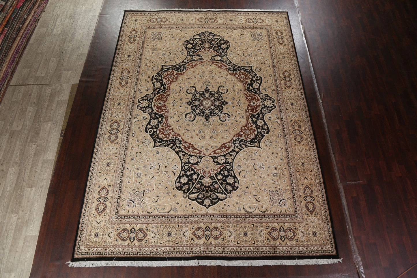 Vegetable Dye Tabriz Haj Jalili Handmade Area Rug 10x14