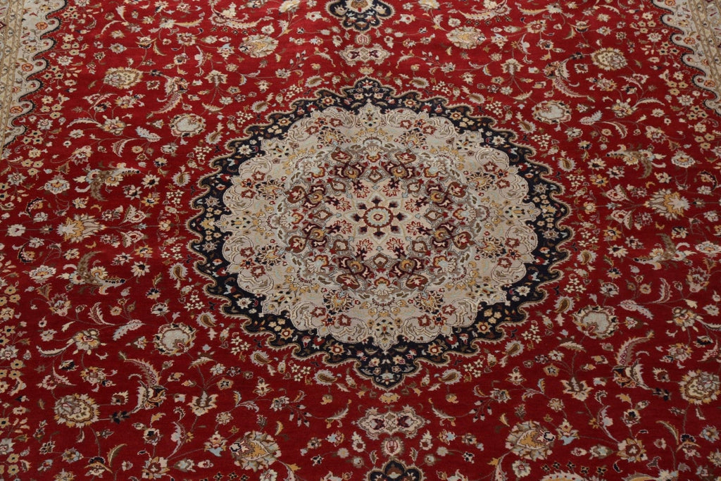 Vegetable Dye Nain Handmade Persian Rug 12x19