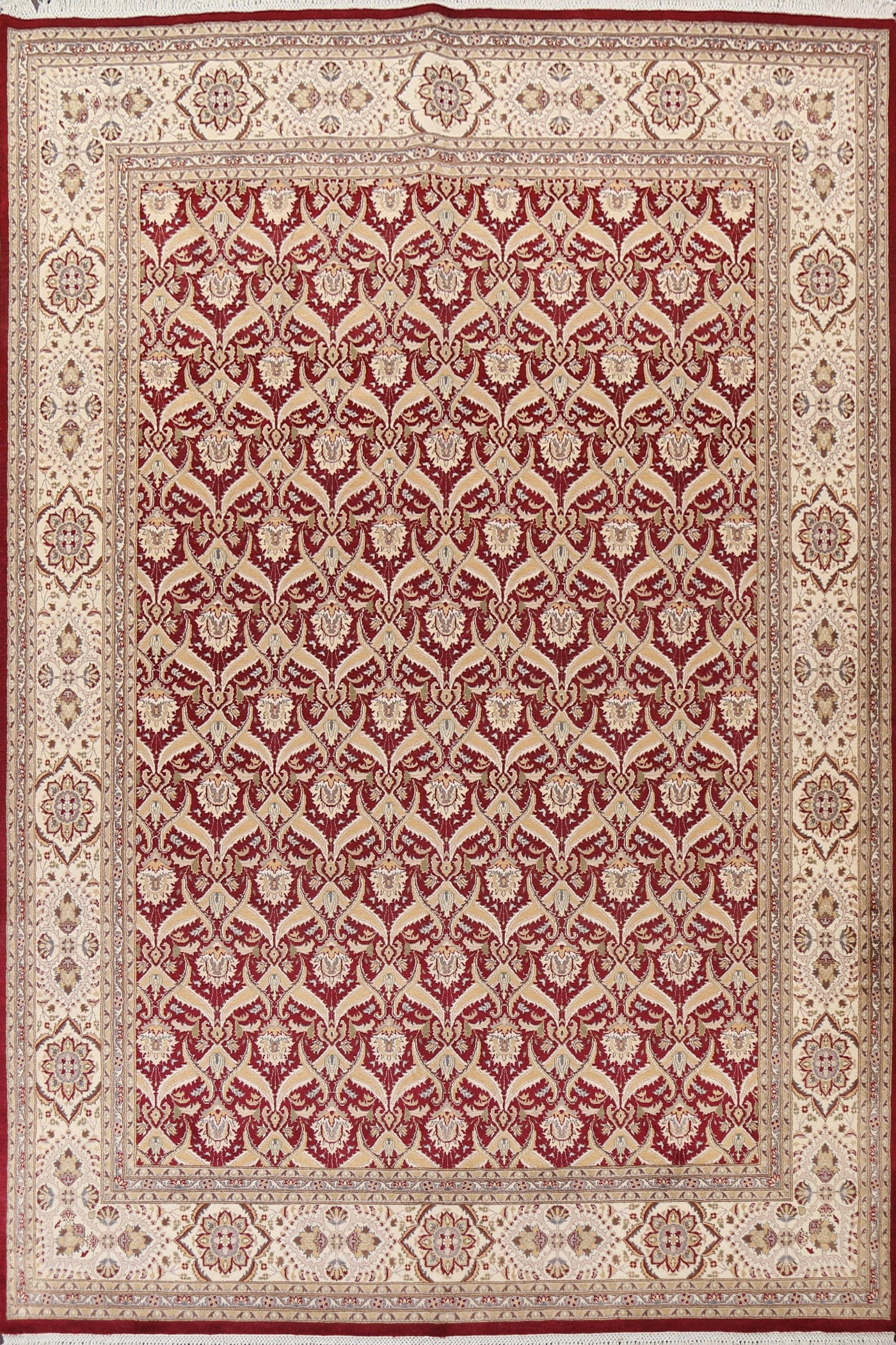 Vegetable Dye Kashan Wool/ Silk Area Rug 8x10