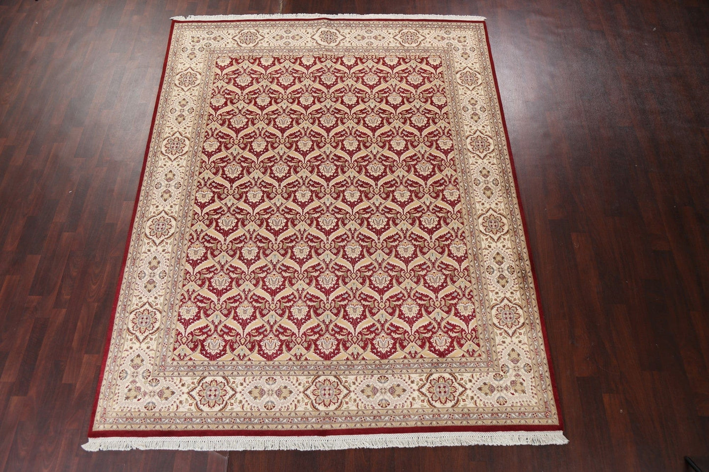 Vegetable Dye Kashan Wool/ Silk Area Rug 8x10